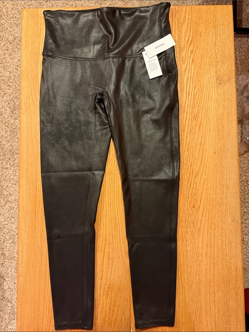 SPANX Faux-Leather High-Rise Jeggings - NWT